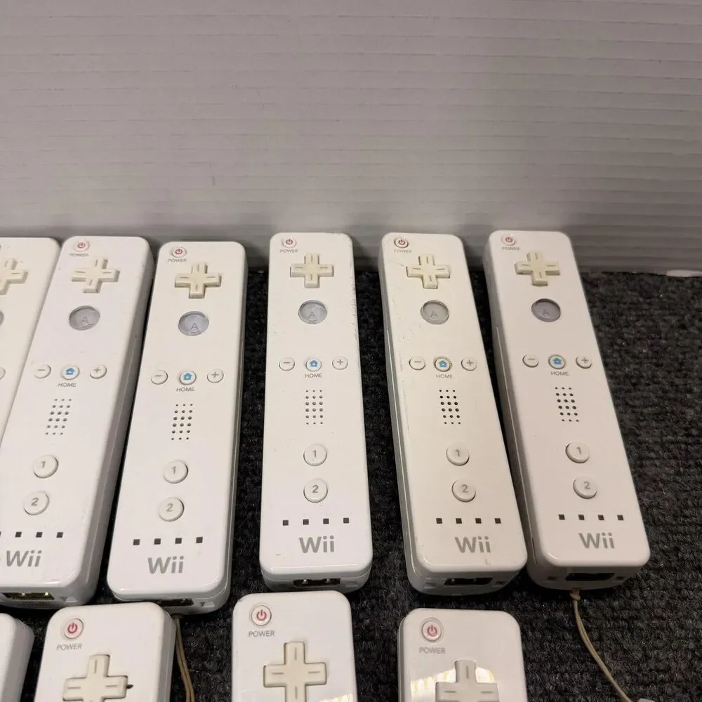 Lot Of 12 Nintendo Wii Remote Controller RVL-003 White OEM Bluetooth Tested